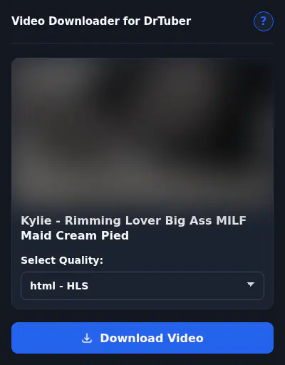 Drtuber Video Downloader browser extension screenshot 5