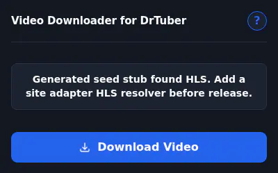 Drtuber Video Downloader browser extension screenshot 6